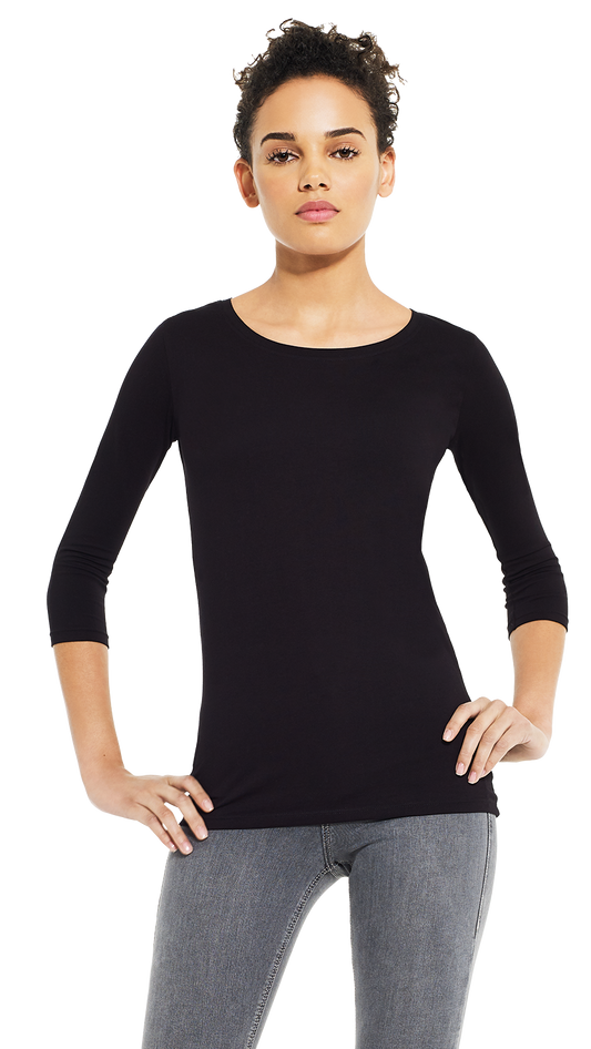 3/4 Sleeve Stretch Tee