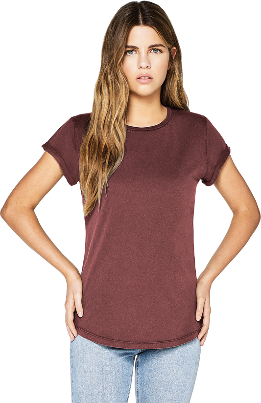 Vintage Wash Rolled Sleeve Tee