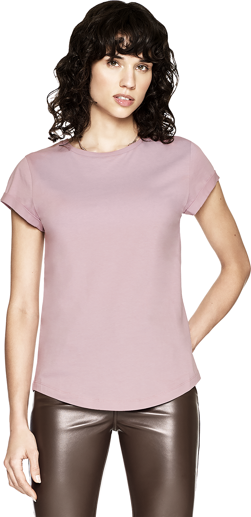 Casual Rolled Sleeve Tee