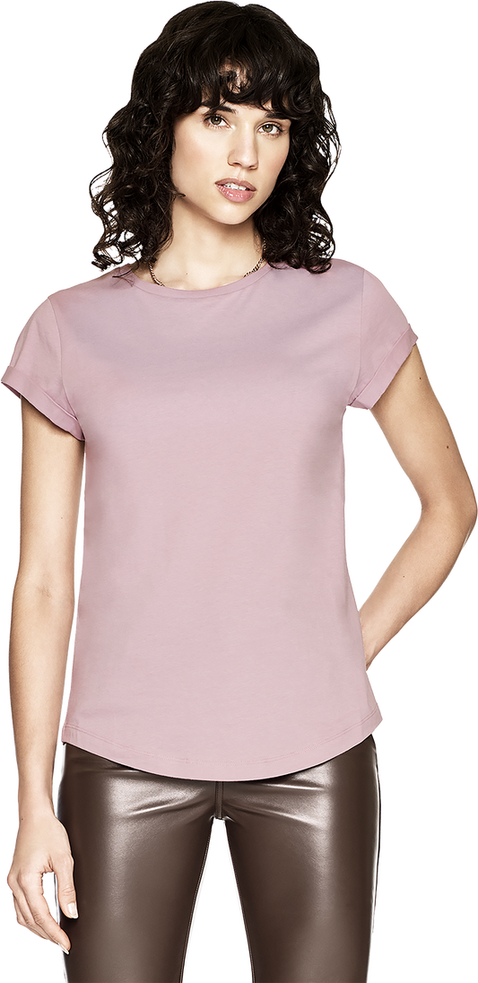 Casual Rolled Sleeve Tee