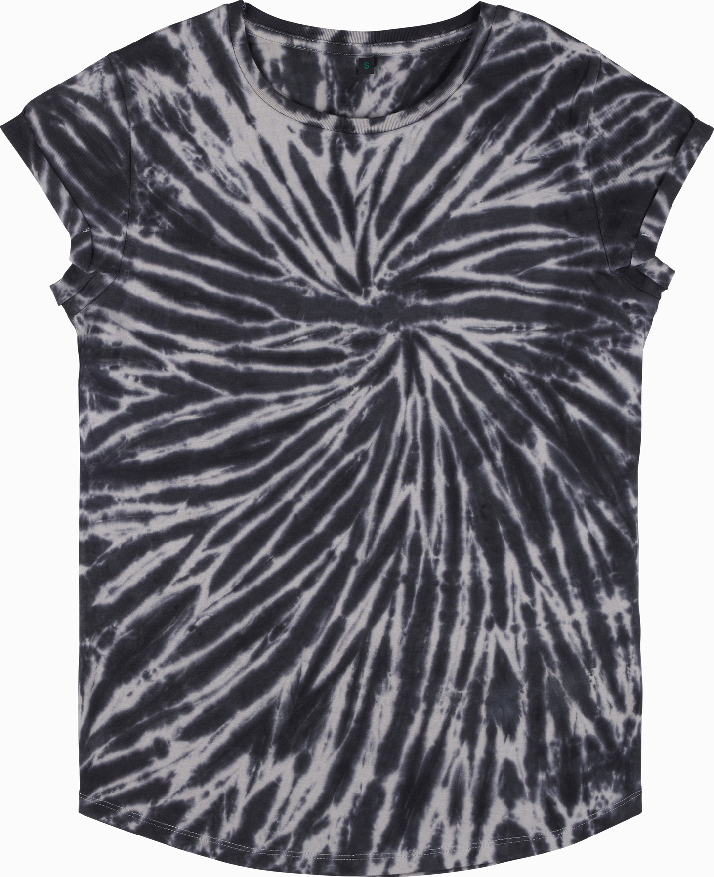Artistic Tie Dye Rolled Sleeve Tee
